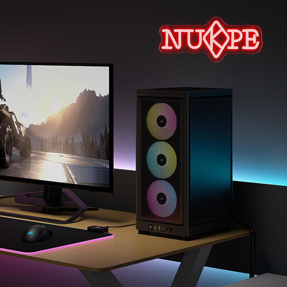 NUPE Kappa Alpha Psi Neon Light Sign Dimmable Red Greek Letters Fraternity Sorority Neon Sign for Party Bar