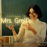 Teacher Name Neon Sign for Classroom, Personalized Welcome to Teacher's Classroom Led Light