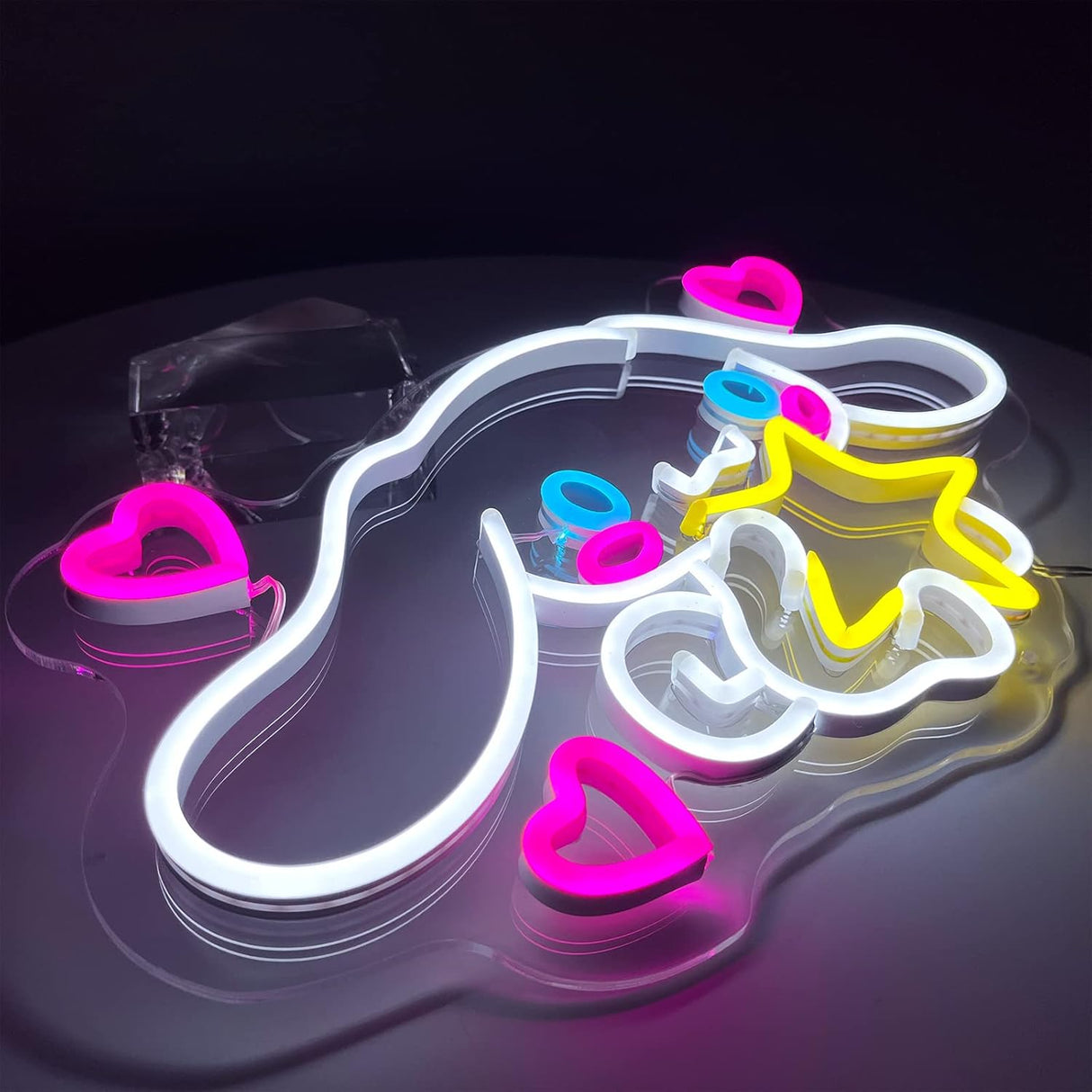 Cinnamoroll Neon Sign Anime Light, 3D Wall Art Cute LED Neon for Bedroom Game Room Apartment