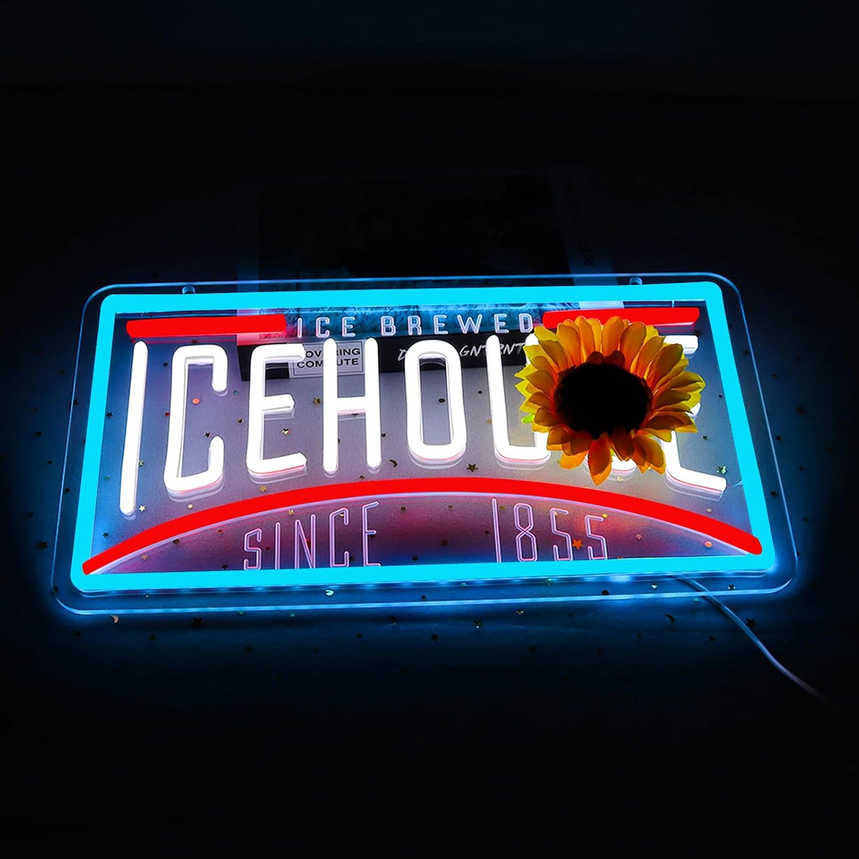 Lager Beer Neon Signs for Wall Decor Ice.house Neon Lights for Bedroom Led Signs