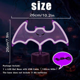 Cloud and Purple Bat Neon Sign Bundled Goods