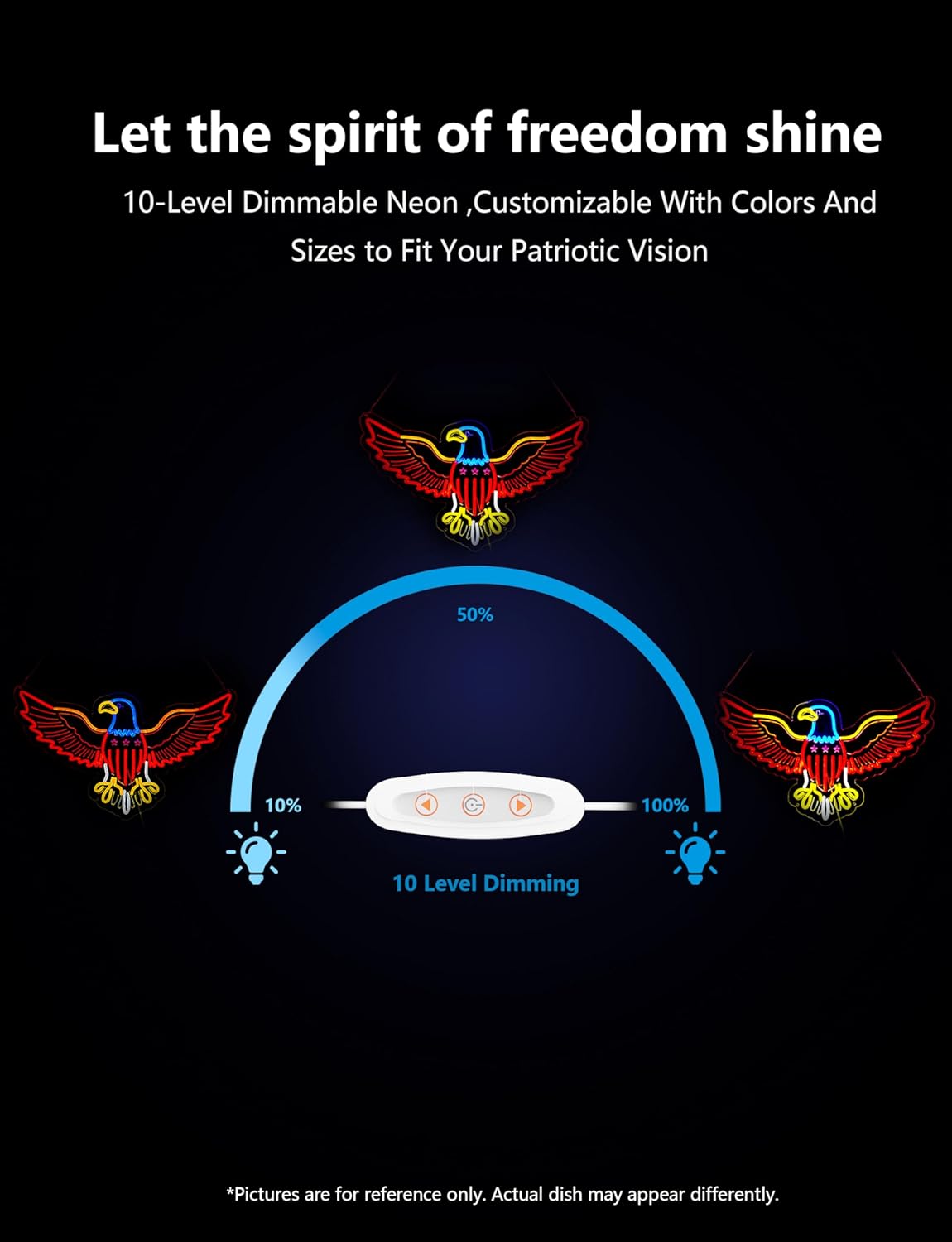 Eagle Neon Sign,Giant Eagles Light up Sign - Cool Neon Light Wall Decor for Home Karaoke Bar Restaurant