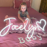 Dimmable Neon Name Sign Personalized for Bedroom, Name Light up Sign for Dorm Wedding Backdrop Birthday Party
