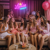 Neon Sign for Wall Decor, Girls Night Out Themed Neon Light Sign, 10Ft Girl Party Neon Light
