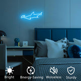 Hammerhead Shark Neon Sign Wall Art - Hammerhead LED Night Light with Personalized Option,