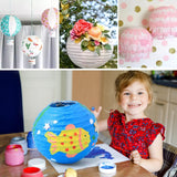 12-Inch White Paper Lanterns，Hanging Round Chinese Paper Lanterns, Decoration for Party Wedding Anniversary (10pcs, White)