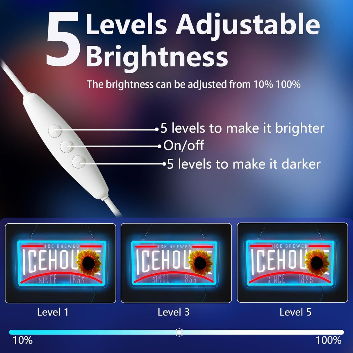 Lager Beer Neon Signs for Wall Decor Ice.house Neon Lights for Bedroom Led Signs