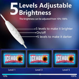 Lager Beer Neon Signs for Wall Decor Ice.house Neon Lights for Bedroom Led Signs