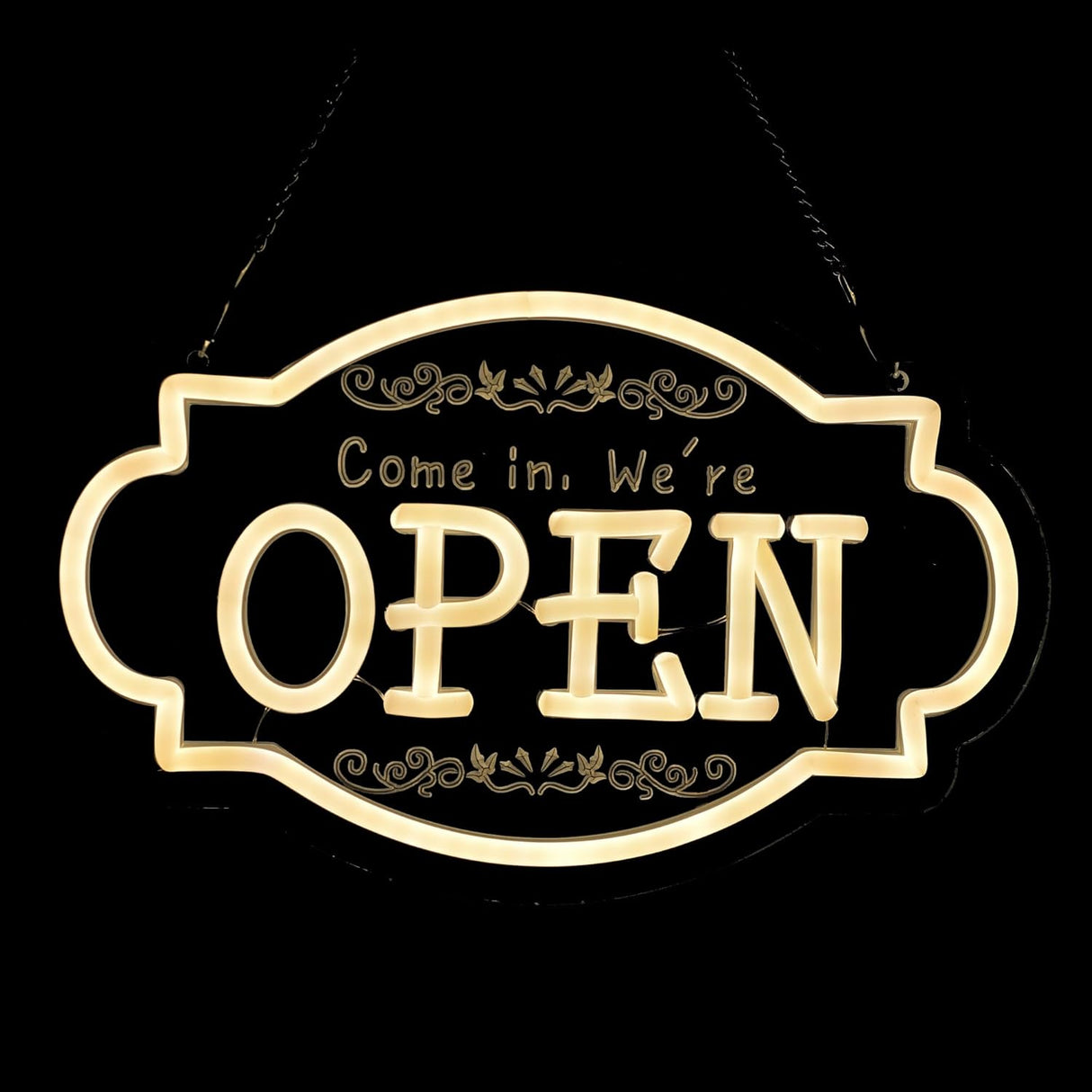 Retro Open Neon Sign,11.8 Inch Open Light up Sign - Cool Neon Light Wall Decor for Home