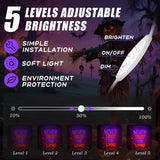 Never Trust The Living Neon Sign, Dimmable Halloween Neon Sign LED Horror Decor for Bedroom Game Room Scary Room