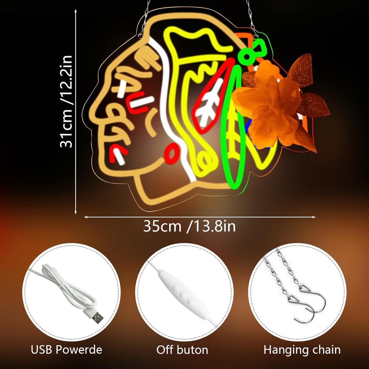 Ice Hockey Neon Signs for Wall Decor Neon Lights for Bedroom Led Business Signs