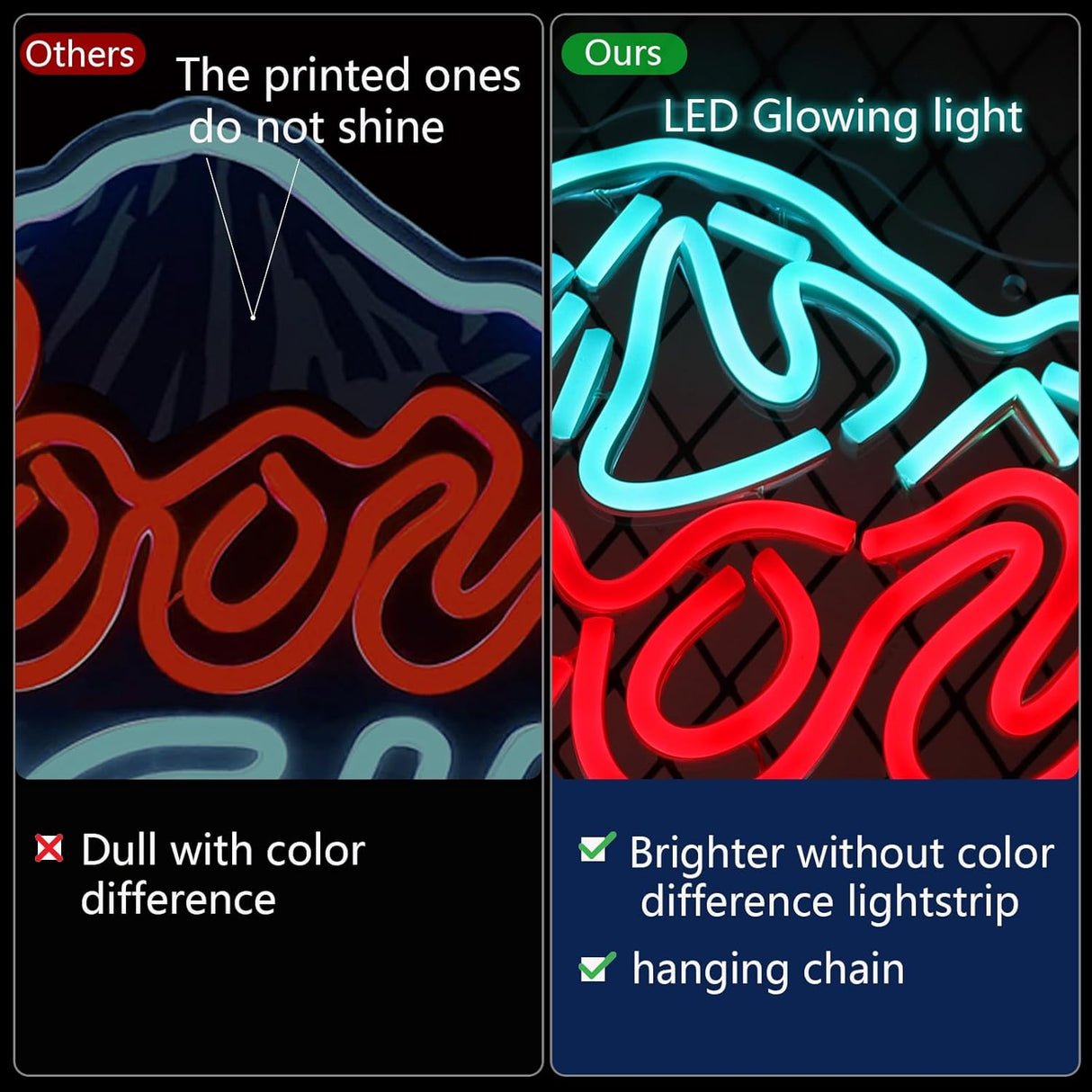 Neon Signs for Wall Decor Neon Lights for Bedroom Led Signs Suitable