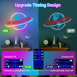 The World is Yours Neon Sign, 7RGB Planet LED Neon Light Lamp for Wall Decor, USB Power for Man Cave Home