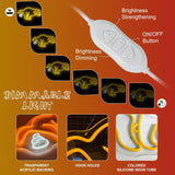 Pooping Dog Neon Sign for Wall Funny Golden Retriever Dog LED Neon Light Sign Dimmable USB