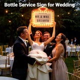 Personalized Wedding Entrance Props Led Marquee Sign for Reception, 22IN Custom