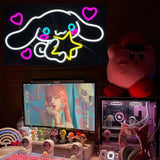 Cinnamoroll Neon Sign Anime Light, 3D Wall Art Cute LED Neon for Bedroom Game Room Apartment