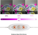 Cinnamoroll Neon Sign Anime Light, 3D Wall Art Cute LED Neon for Bedroom Game Room Apartment