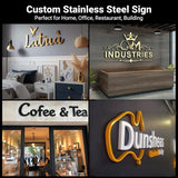 Handmade Professional 3D Laser Cut Acrylic Stainless Steel Letter Personalized for Wall