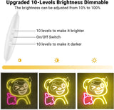 Thumbs Up LED Wall Light, 12x11 Inch USB-Powered Gaming Room Decor, Safe Silicone