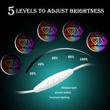 Poker Neon Sign–LED Playing Cards Neon Light for Wall Decor, USB Powered Dimmable