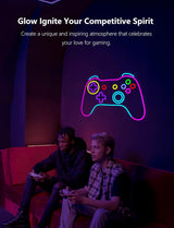 Gamers Neon Sign,19.7 Inch Giant Gaming Light up Sign - Cool Neon Light Wall Decor for