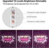 Neon Sign - 15"x9" Warm White Baby Pink LED Light for Bedroom Home Beauty