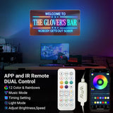 Personalized Bar Led Light for Home Business, Handmade 3D Mirror Light up Sign for Club Pub Man Cave Bistro Lounge Tavern Party Gift