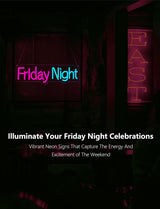 Friday Night Neon Sign,15.7 Inch Giant Friday Night Light up Sign - Cool Neon Light Wall Decor for Home Karaoke Bar Restaurant Pub Cafe Salon Game Room, USB Powered (15.7 x 4.7 inches, 1Pack)