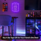 Neon Sign Customizable Home Bar For Man Cave,Custom Led Sign For Personalized Gifts For Father