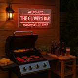 Personalized Bar Led Light for Home Business, Handmade 3D Mirror Light up Sign for Club Pub Man Cave Bistro Lounge Tavern Party Gift