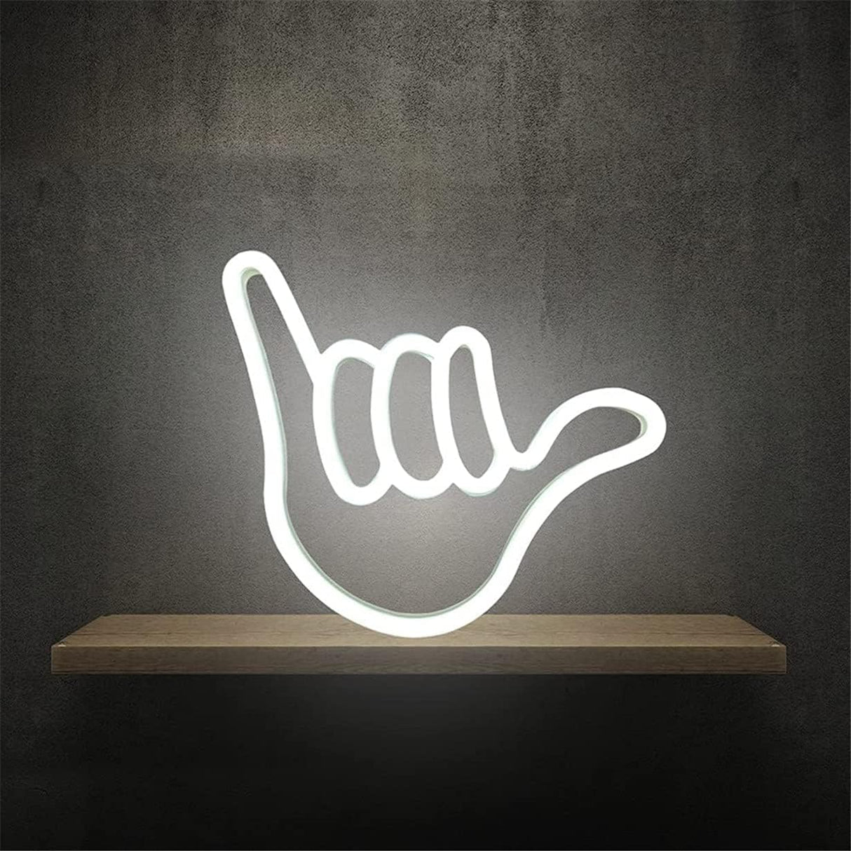 Hand Shape Finger Neon Sign Lights Hanging Decorative Neon Light USB or Battery Operated
