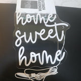 "Home Sweet Home" Neon Sign, Positive Quotes Decorative Neon Lights for Home