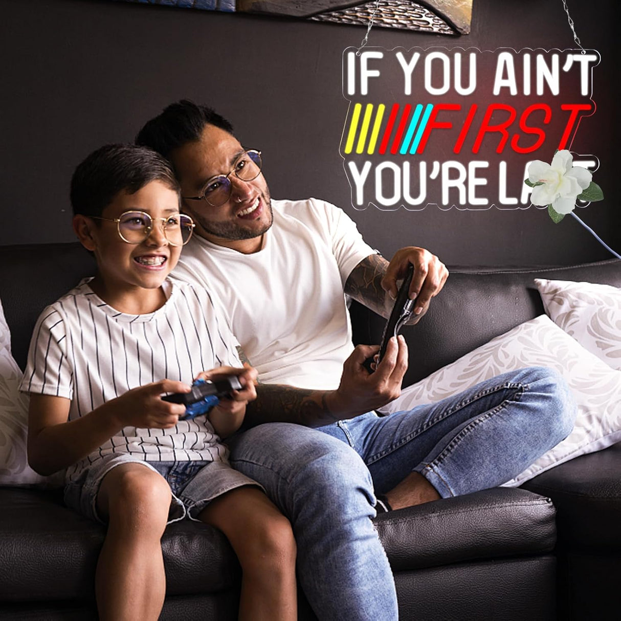 IF You Ain't First,You're Last Neon Sign for Wall LED