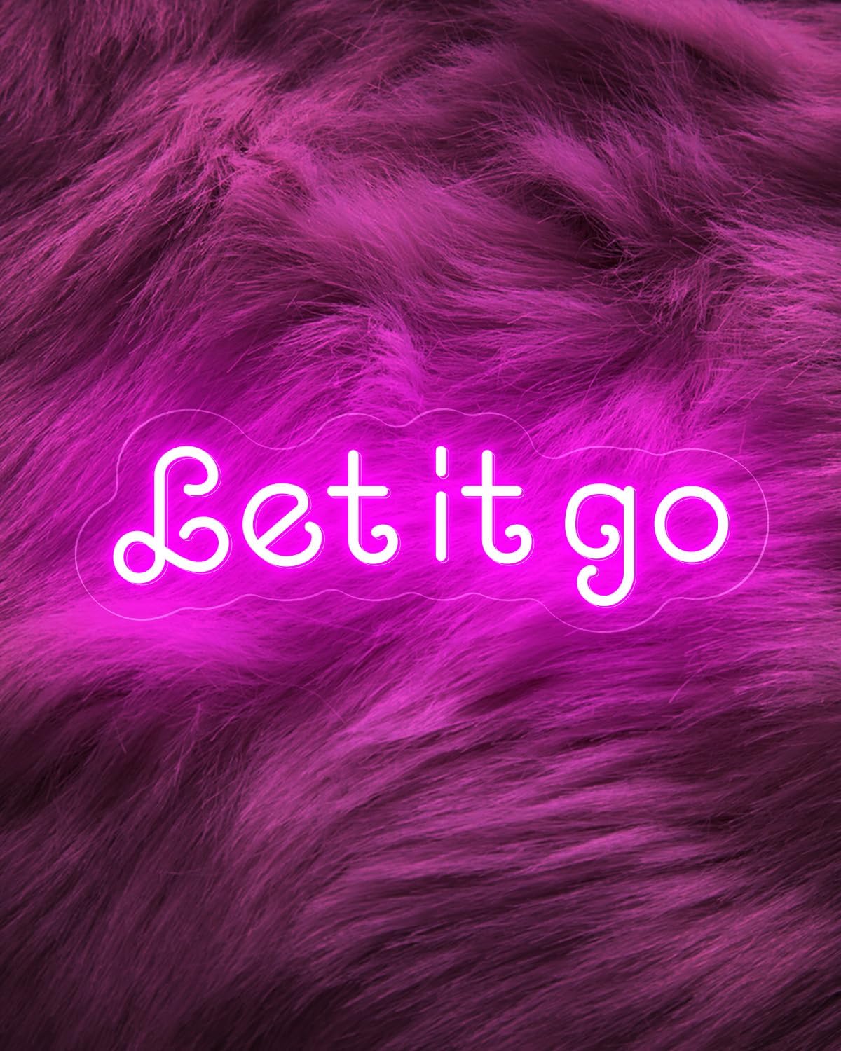 Light, USB Powered 16"x5" Pink LED Motivational Quote Sign For Bar and Bedroom