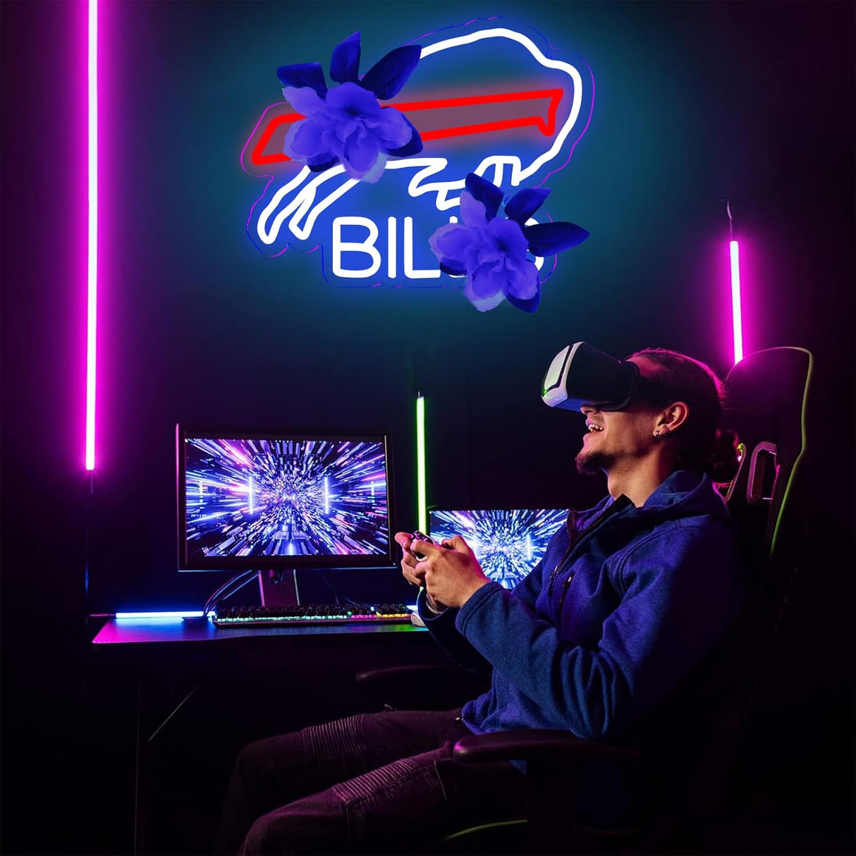 Football Neon Signs for Wall Decor Football Neon Lights for Bedroom Led Signs