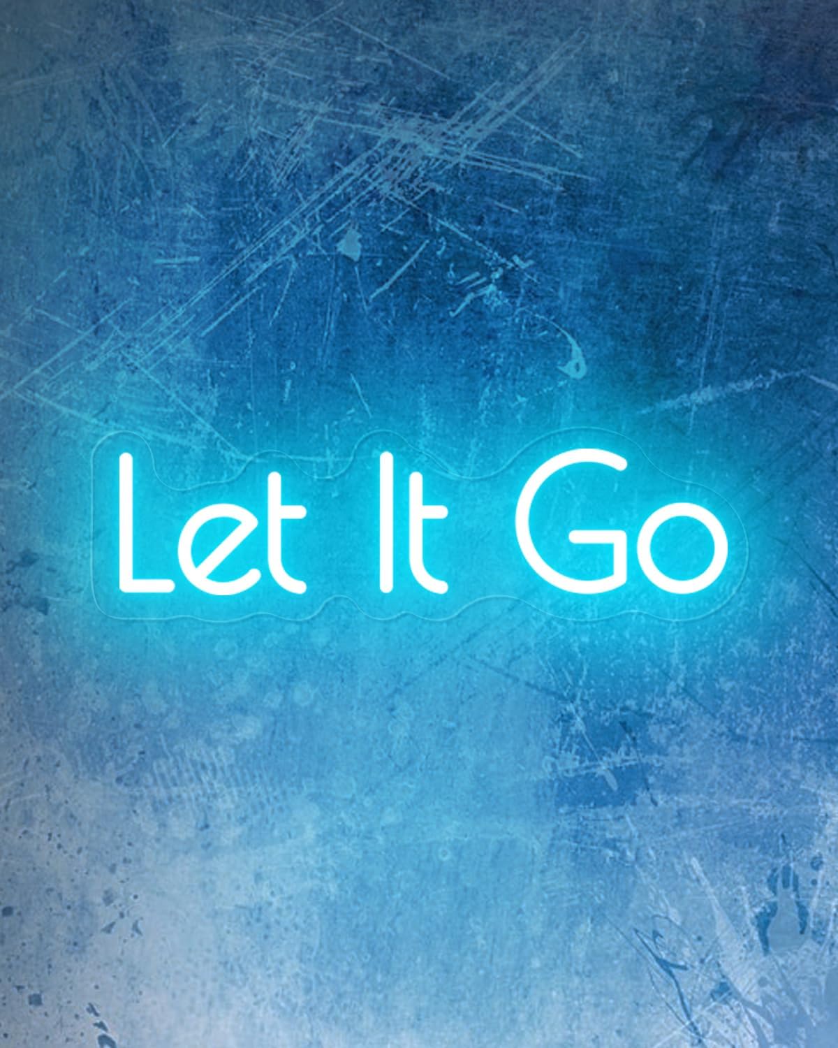 Let it Go Neon Sign for Party Wall Decor LED Sign, USB Powered