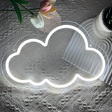 Cloud Neon Sign Cute White Clouds LED Light Sign for Wall,Dimmable USB Floating Clouds