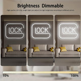 Lock Neon Signs for Wall Decor,Dimmable Game Neon Light for Gamer,Usb Powered