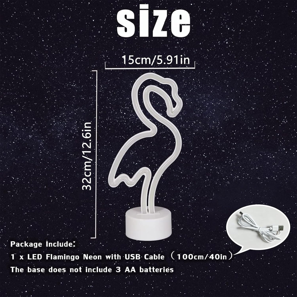 Flamingo Neon Sign, Pink Flamingos LED Neon Light Sign for Women USB/Battery Operated