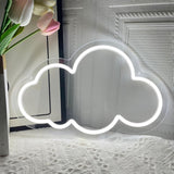 Cloud Neon Sign Cute White Clouds LED Light Sign for Wall,Dimmable USB Floating Clouds