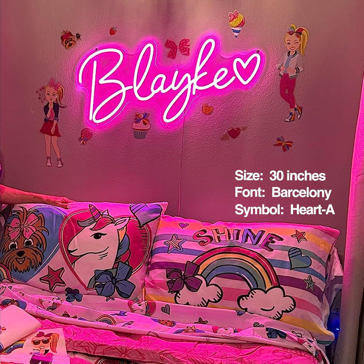 Personalized Name LED Sign for Room Decor, Customizable Neon Signs for Wall Decor Birthday