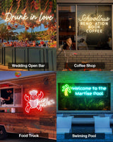 IP-67 Outdoor Custom Neon Sign Waterproof, Dimmable Customizable Neon Light Sign for Outdoor Patio,Backyard Porch