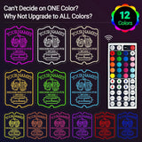 Neon Sign Customizable Home Bar For Man Cave,Custom Led Sign For Personalized Gifts For Father