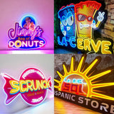 Personalized LED Neon Light with Logo or Name, UV Printed Neon Signs
