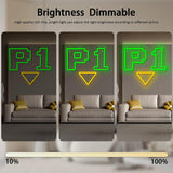 P1 Game Neon Signs for Wall Decor,Dimmable Gaming Neon Light for Gamer Room,