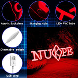 NUPE Kappa Alpha Psi Neon Light Sign Dimmable Red Greek Letters Fraternity