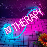 IV Therapy Neon Signs for Wall Decor,Dimmable Nurse Medical Spa Salon Neon Sign,