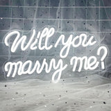 Will You Marry Me Neon Sign, LED Neon Light for Proposal Engagement Art Decor