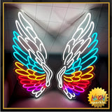 Angel Devil Neon Light - Dual Vibe LED Wall Sign by Neon Sparkle
