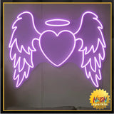 Angel Neon Sign - Aesthetic LED Wall Light by Neon Sparkle